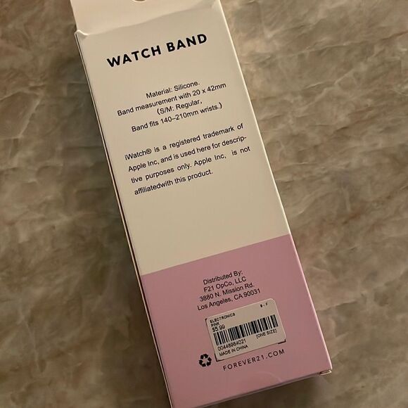 3 Apple Watch bands. Pink white. Purple. - Picture 3 of 3